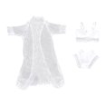 thumbnail image 1 of Pijamas para muñecas de 11.5'', ropa de baño hecha a mano, trajes de baño, ropa interior de moda. Blanco, 1 of 8