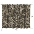 thumbnail image 5 of Brown Camo Deer Tree Pattern Shower Curtain 84"x72" ,Bathroom Decorative Shower Curtains Set with 12 Hooks,Modern Waterproof Washable Shower Curtain, 5 of 6