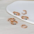 thumbnail image 3 of Aros de plata para mujer, aros de plata de ley S925 con circonitas AAA, aros hipoalergénicos pequeños para dormir para regalo de cumpleaños - plata/oro/oro rosa, 3 of 5