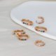 thumbnail image 3 of Aros de plata para mujer, aros de plata de ley S925 con circonitas AAA, aros hipoalergénicos pequeños para dormir para regalo de cumpleaños - plata/oro/oro rosa, 3 of 5