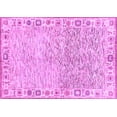 thumbnail image 1 of Ahgly Company Indoor Rectangle Oriental Purple Modern Area Rugs, 5' x 7', 1 of 4