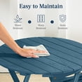 thumbnail image 5 of Best Choice Products 3-Piece Acacia Wood Bistro Set, Folding Patio Furniture w/ 2 Chairs, Table - Slate Blue, 5 of 8