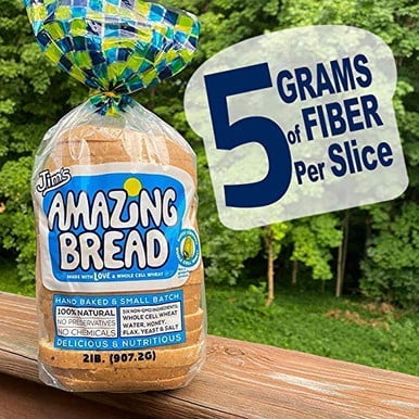 Jim's Amazing Bread - Whole Cell Wheat Bread  - 3 Pack