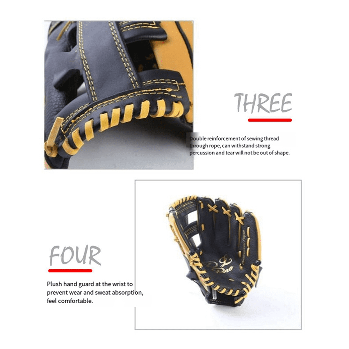 Double Layer Cowhide Youth 11.5" Baseball and Softball Glove