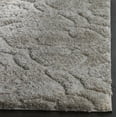 thumbnail image 4 of SAFAVIEH Memphis Talia Geometric Floral Shag Area Rug, Grey/Cream, 5'1" x 7'6", 4 of 7