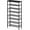 Black, variant on 12-Tier Rustic Brown Shoe Rack, Large Capacity Organizer Holds 48 Pairs, Sturdy Stable Storage for Entryway, Hallway, Closet, Dorm Room