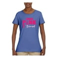 thumbnail image 2 of I Wear Pink for My Friends Survivor Awareness Womens Graphic T-Shirt, Light Blue, 2XL, 2 of 3
