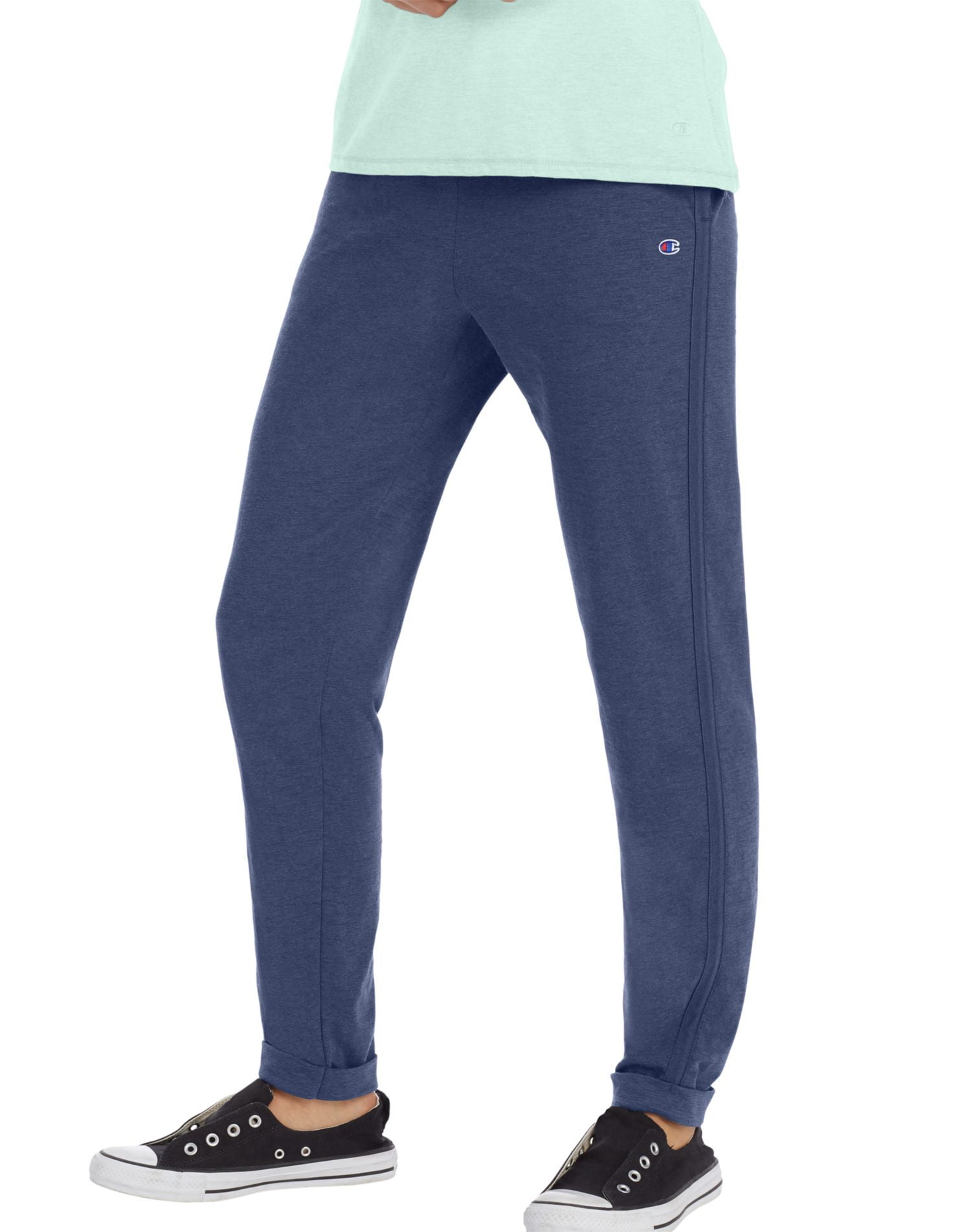 Champion - Champion Womens Heathered Jersey Joggers, S, Imperial Indigo Heather - Walmart.com