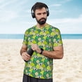 thumbnail image 4 of Wukai Cartoon Koala Bear and Leaf Print Men's Short-Sleeved Mesh T-Shirt,Quick-Dry Short Sleeve Workout T-Shirt-XX-Large, 4 of 8