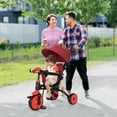 thumbnail image 3 of Infans 6-in-1 Foldable Baby Tricycle Toddler Bike Stroller W/Adjustable Push Handle Red, 3 of 7