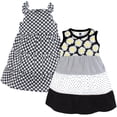 thumbnail image 1 of Hudson Baby Vestidos De Algodón Para Niñas Black Daisy 9-12 Meses, 1 of 4