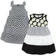 thumbnail image 1 of Hudson Baby Vestidos De Algodón Para Niñas Black Daisy 9-12 Meses, 1 of 4