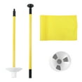 thumbnail image 5 of Practique Golf Hole Pole Cup Flag Stick Desmontable 2 Secciones Golf Putting Green FlagstickAmarillo, 5 of 5