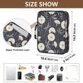 thumbnail image 3 of Haosy Accordion File Organizer Zipper Binder 500 Sheet 6-Tab Expanding File Folder Multi-Pocket 1.2 Inch 3 Ring Elegant Cream Dandilion, 3 of 7