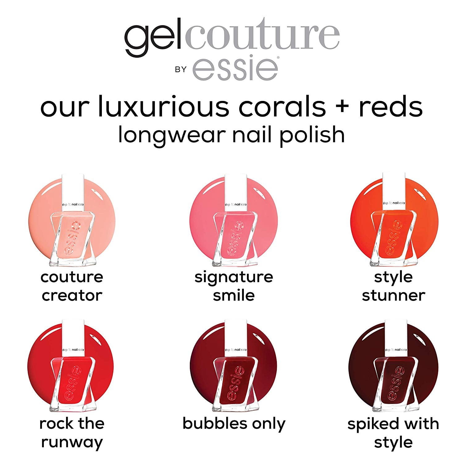 essie Gel Couture 2-Step Longwear Nail Polish, Flashed, 0.46 fl. oz