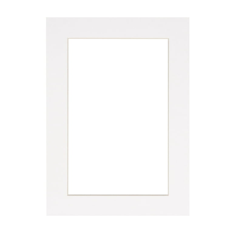 ZBEIVAN 11x14 White Picture Mats for 8x10 Pictures 25 Packs, Acid-Free  White Core Bevel Cut Frame Mattes for Photos, Prints, Drawings, or Artworks
