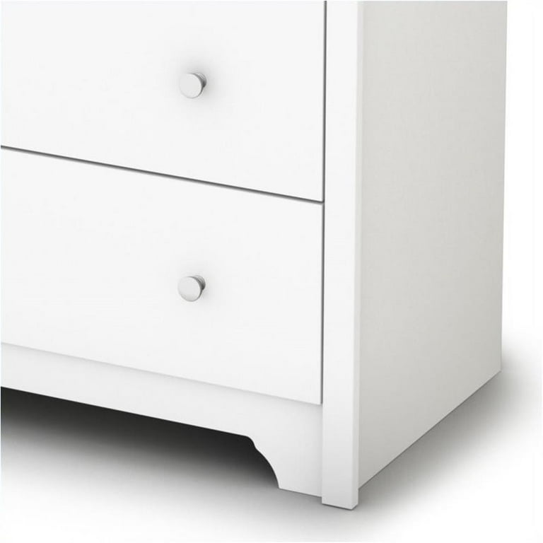 Home Square 4 Piece Set with 6 Drawer Double Dresser, 5