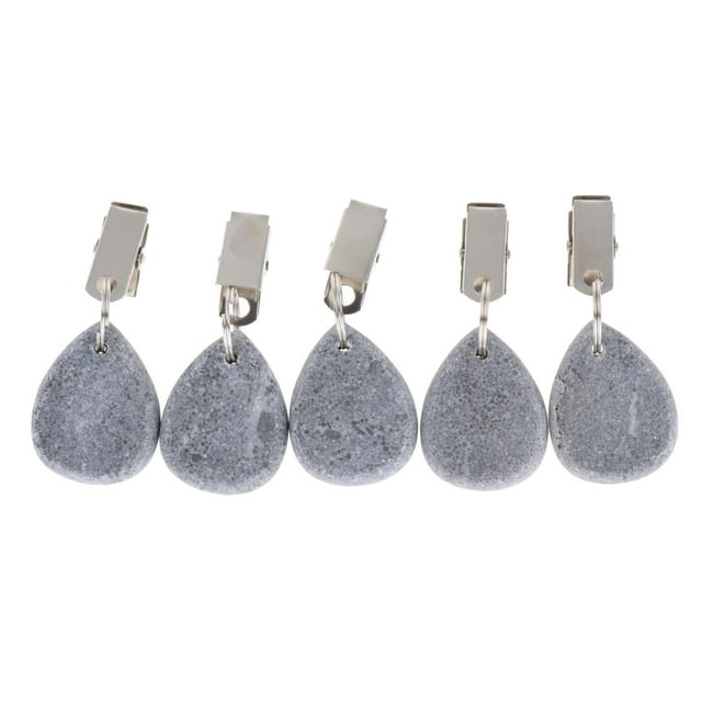 5x Nappe Poids Nappe Pendentif Pierre Larme Couverture de Table Poids