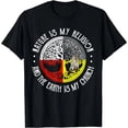 thumbnail image 1 of Playera Mujer "La Naturaleza es Mi Religión y La Tierra Mi Iglesia" - Divertida, Estilo Misfits, Unisex, Negra, 1 of 7