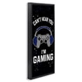 thumbnail image 2 of Stupell Industries Contemporary Can't Hear You Gaming Black Floating Frame Canvas Art, 11 x 25, by Kim Allen, 2 of 8