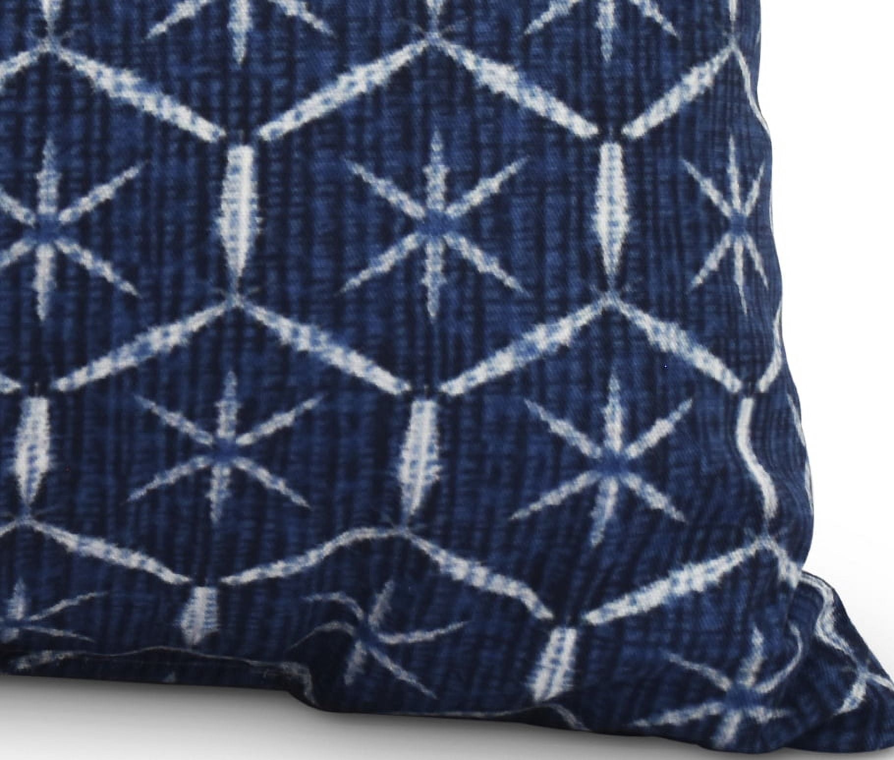 Simply Daisy, 14" x 20" Tufted Navy Blue Abstract Decorative Outdoor Pillow