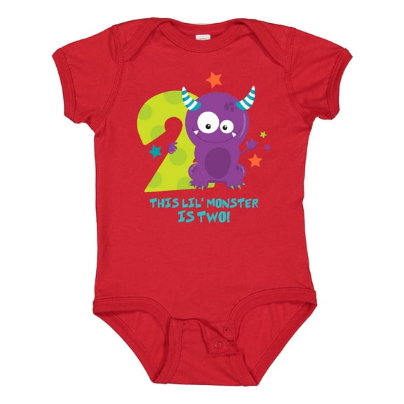 Inktastic Monster 2nd Birthday Boys or Girls Baby Bodysuit