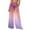 #146-Pink, variant on Neewe Women Sheer Flare Cover up Pants Swimsuit Beach Bikini Bottom Cover up Elastic Waist Wide Leg Palazzo Trousers