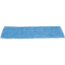 Rubbermaid Commercial Standard Microfiber Damp Mop - 5" Width x 18" Depth - MicroFiber - Blue | Bundle of 2 Each