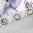 thumbnail image 4 of Homewish Children Boys Girls Kawaii Elephant Blackout Curtains Set of 2 (52x84 Each),Chic Purple Flowers Window Curtains,Cartoon Floral Animal Curtains and Drapes,Ultra Soft Home Decor, 4 of 6