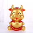 thumbnail image 5 of 1 10W Hucha de ganado, estatuilla de vaca, hucha, año del zodiaco chino, adorno de vaca buey, 5 of 5