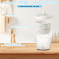 thumbnail image 4 of Salad Spinner 0.75 Gal, 2.9L Vegetable Drainer with Easy-Crank Handle, White Plastic Vegetary Dryer for Kitchen, BPA-Free, 4 of 7