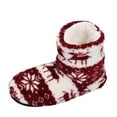 thumbnail image 2 of WOYY Christmas Bootie Slippers For Women Winter Warm Slippers Xmas Flat Home Shoes, 2 of 6