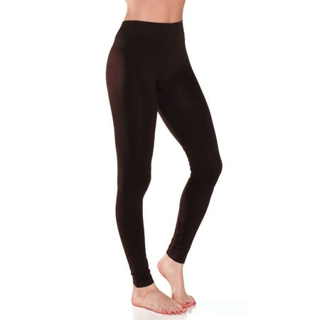 Essential Basic Women Ankle Length Seamless Fleece Lined Leggings - Jr - Plus Sizes