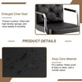 thumbnail image 5 of VECELO Set of 4 Adjustable Height Swivel Bar Stools with Back and Armrest, PU Leather Counter Height Barstools, Gray, 5 of 8