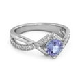 thumbnail image 2 of Classic & Elegant 0.25 Ctw Tanzanite Solitaire Accents Women Valentines Day Gifts Ring, 2 of 3