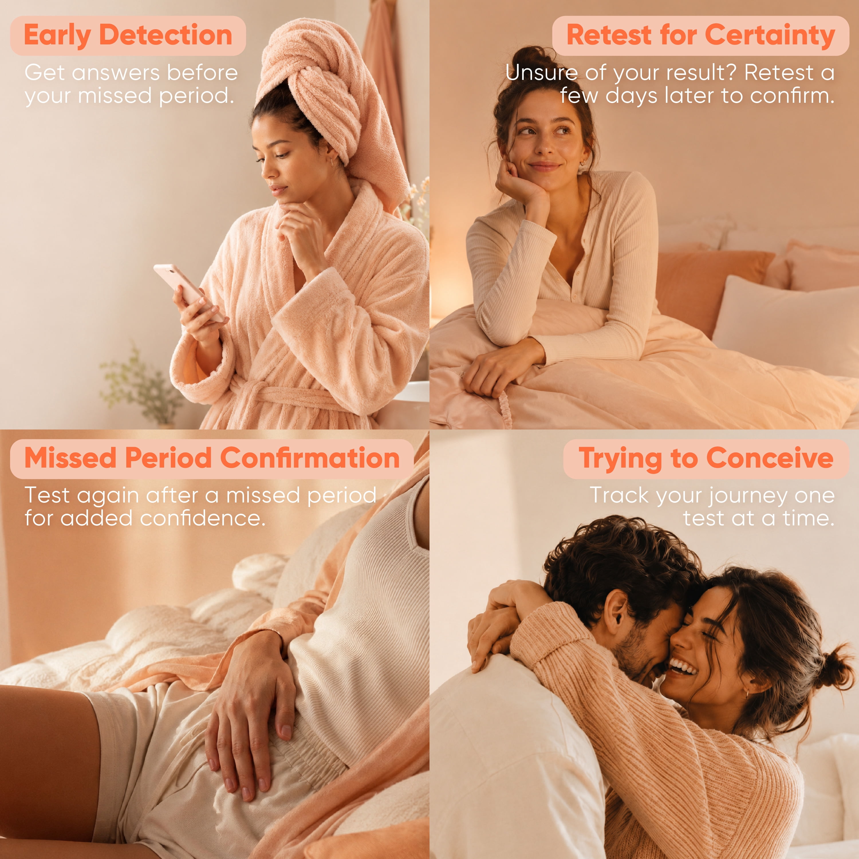 Wondfo - 25 Count Early Result Pregnancy Test Strips - Extra Sensitive 10 mIU/mL HCG Early Predictor Kits, Detect 6 Days Sooner Than Your Missed Period -[25 Count]