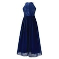 thumbnail image 3 of renvena Flower Girls Halter Floral Lace Sleeveless Wedding Party First Communion Dress, 3 of 7