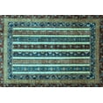 thumbnail image 1 of Ahgly Company Indoor Rectangle Abstract Light Blue Modern Area Rugs, 2' x 3', 1 of 4