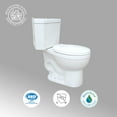 thumbnail image 3 of Corner Bathroom Toilet 2 Piece Round Dual Flush Watersense - ADA Porcelain Toilet Renovators Supply, 3 of 13
