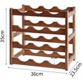 thumbnail image 3 of Wine Racks Wgthhk Wine Rack Countertop Wine Bottle Holder for Pantry Cabinet Bar 2 Tier, 3 of 3