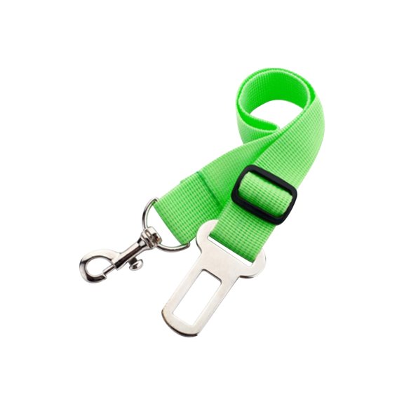 Pet Seat Belt, Czzoypi Adjustable Nylon Dog Car Safety Tether, 2.5CM Width 70CM Length Retractable Pet Restraint for Small Medium Large Dogs, Green