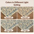 thumbnail image 7 of Design&I 4'x6' Washable Area Rug Flatweave Daily Traffic Ready Fishing Cabin School Waves Icons Clownfish Lake Trout Pinecone Fish Flowing for Dorm Room, Living Apartment, 7 of 7