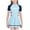 Light Blue, variant on Girls Rash Guard Swim Dresses Short Sleeve Swimsuits Quick Dry Swimdress One Piece Skirted Bathing Suits Navy, 9 Years