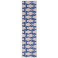 thumbnail image 1 of Seabourne 2' x 8' Washable Runner, Ivory and Blue, 1 of 6