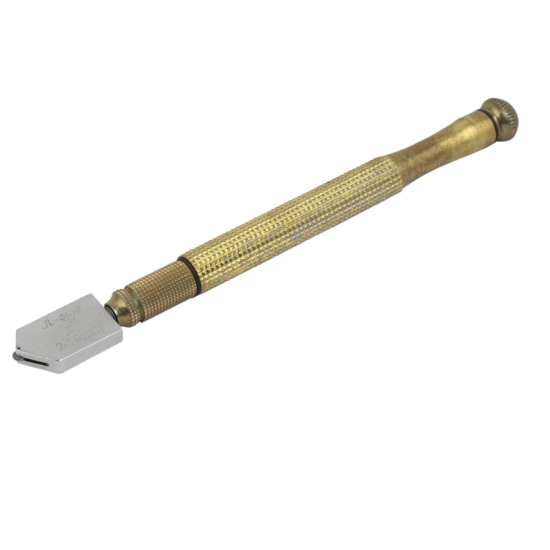 160mm Length Nonslip Handle Oil Feed Glass Cutter Cutting Tool Gold 160mm Length Nonslip Handle Oil Feed Glass Cutter Cutting Tool Gold Tone Com