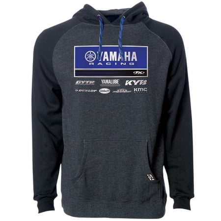 Factory Effex Yamaha Racewear Mens Pullover Hoody Charcoal/Black MD