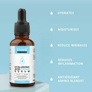 Elbbub Hyaluronic Acid Serum for Face 90ml, Moisturizing and Hydrating Serum for Rough Skin,Reduce Fine Lines & Inflammation,Fast Absorption,Non Greasy