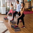 thumbnail image 7 of Fitvids Workout Step, 31" Aerobic Platform with 3 Level Adjustable Heights, Black & Pink, 7 of 7