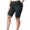 Dark Gray, variant on Tumotour Yoga Shorts For Women Plus Size Yoga Shorts Solid Color Lace Elastic High Waisted Running Workout Gym Shorts Sports Shorts