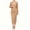 Camel, variant on Women's 2 Piece Knit Outfit V Neck Long Sleeve Belted Cardigan and Midi Skirt Matching Set